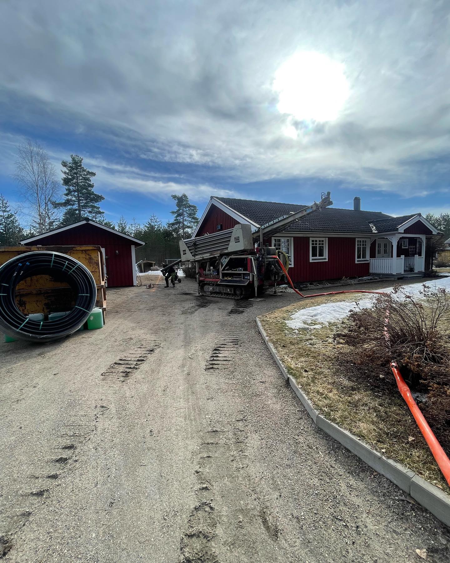 Borrning för Bergvärme